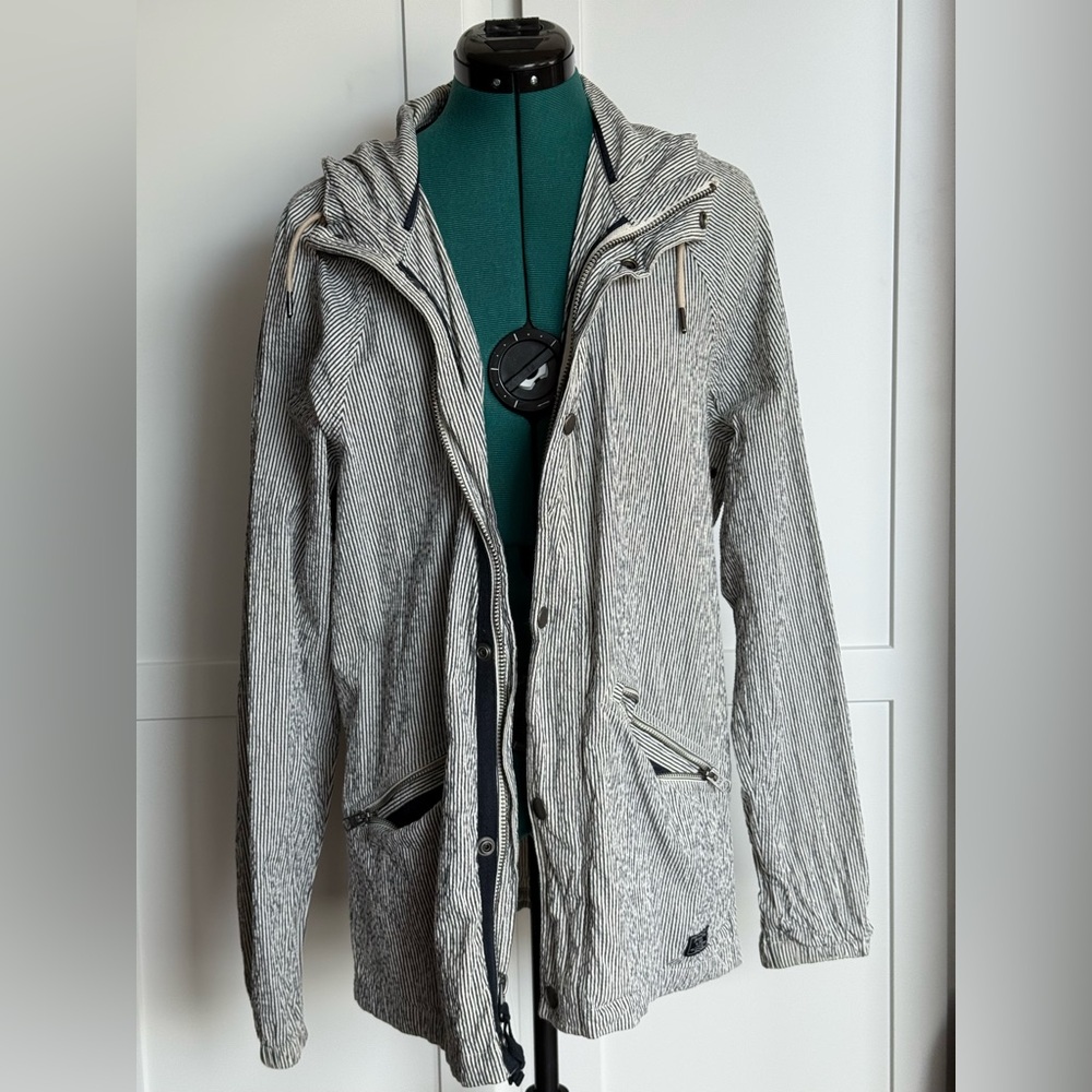 Abercrombie & Fitch Navy and White Patterned Jacket